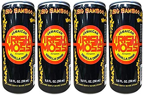 2 Set- Big Bamboo Jamaican Irish Moss Vanilla Drink 9.8 OZ 4PK