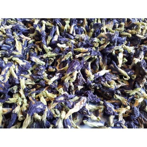 Butterfly Pea Flower Tea Clitoria ternatea, blue butterfly pea flower dried Herb Tea 100 grams