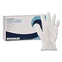 Boardwalk BWK365XLBX General Purpose Latex-Free Vinyl Gloves - Extra Large, Clear (100-Piece/Box)