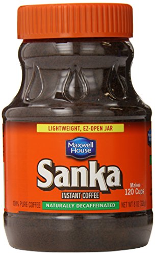 Sanka Instant Decaf Coffee, 8 Ounce Jar (Pack of 4)