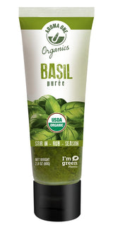 Aroma One Basil Puree Paste - Organic Herb Concentrate for Cooking, Seasoning & Sauces - Fresh Flavor Enhancer, Non-GMO, Gluten-Free, Vegan - Easy