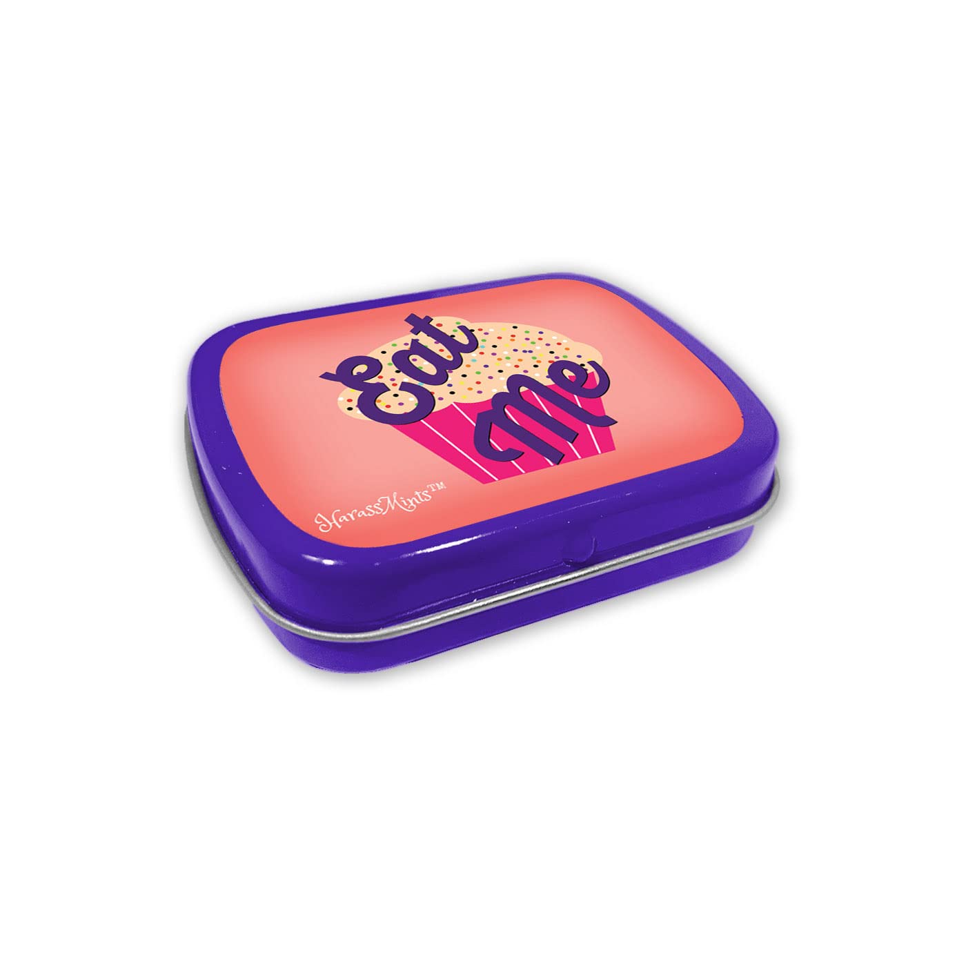 Eat Me Mints - Cupcake design mint tin - Novelty candy for women - Chocolate Breath Mints, sugar-free