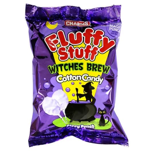 Fluffy Stuff Berry Punch Witches Brew Cotton Candy 2.1 oz