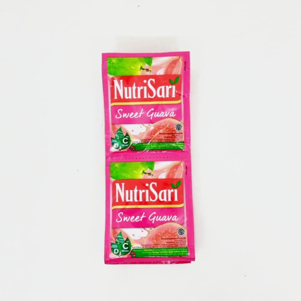 NutriSari Sweet Guava Instant Drink Powder 10-ct, 110 gram (Pack of 2)