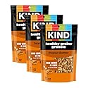 Kind Healthy Grains Granola, Peanut Butter Clusters, Gluten Free, Healthy Snack Mix, 10g Protein, 11oz, 3 Count