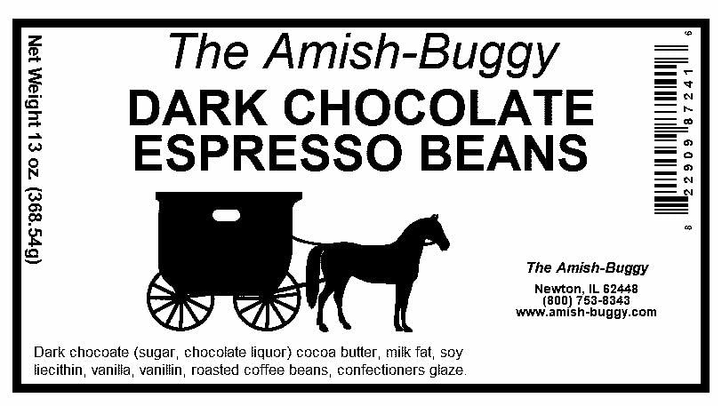Premium Chocolate Candy 2-13 oz. packages (Dark Chocolate Espresso Beans)