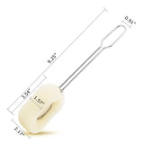 Bottle Sponge Brush Scrubber Stainless Steel Sponge Head Replaceable (Brush&Refill)