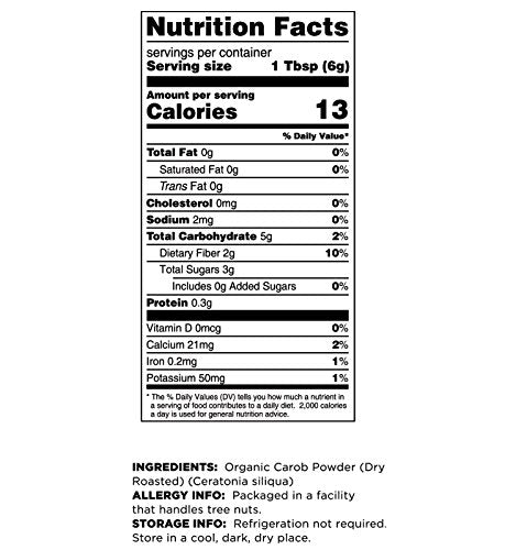 Terrasoul Superfoods Organic Carob Powder, 4 Lbs (4 Pack) - Cocoa Powder Alternative | High in Fiber