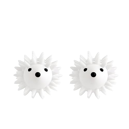 Kikkerland Set of Two Reusable Dryer Buddies for Laundry - Fabric Softener Dryer Balls - Control Static, Remove Wrinkles, Dry Clothes Faster