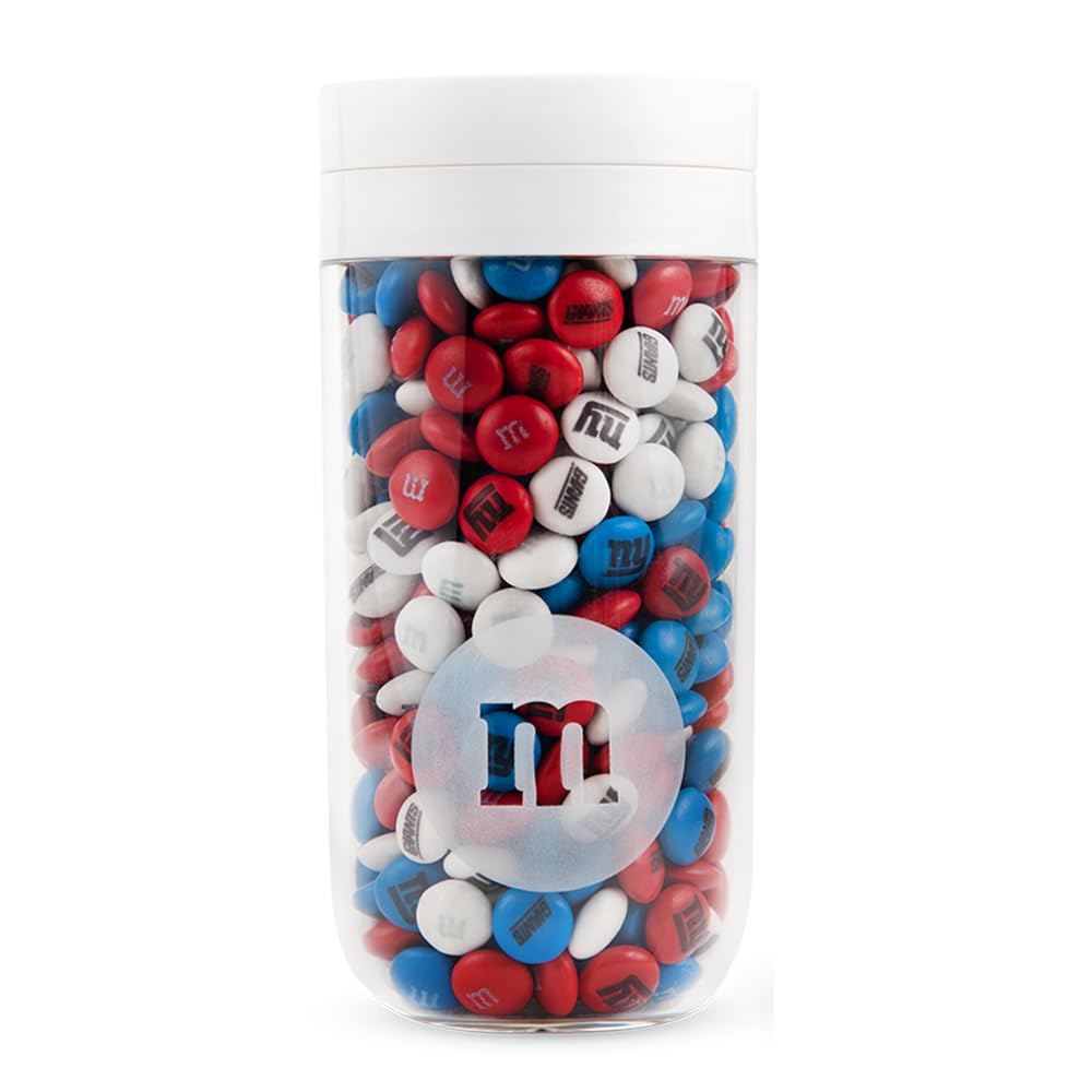 M&M'S NFL New York Giants Milk Chocolate Gift Jar, 12.7 oz