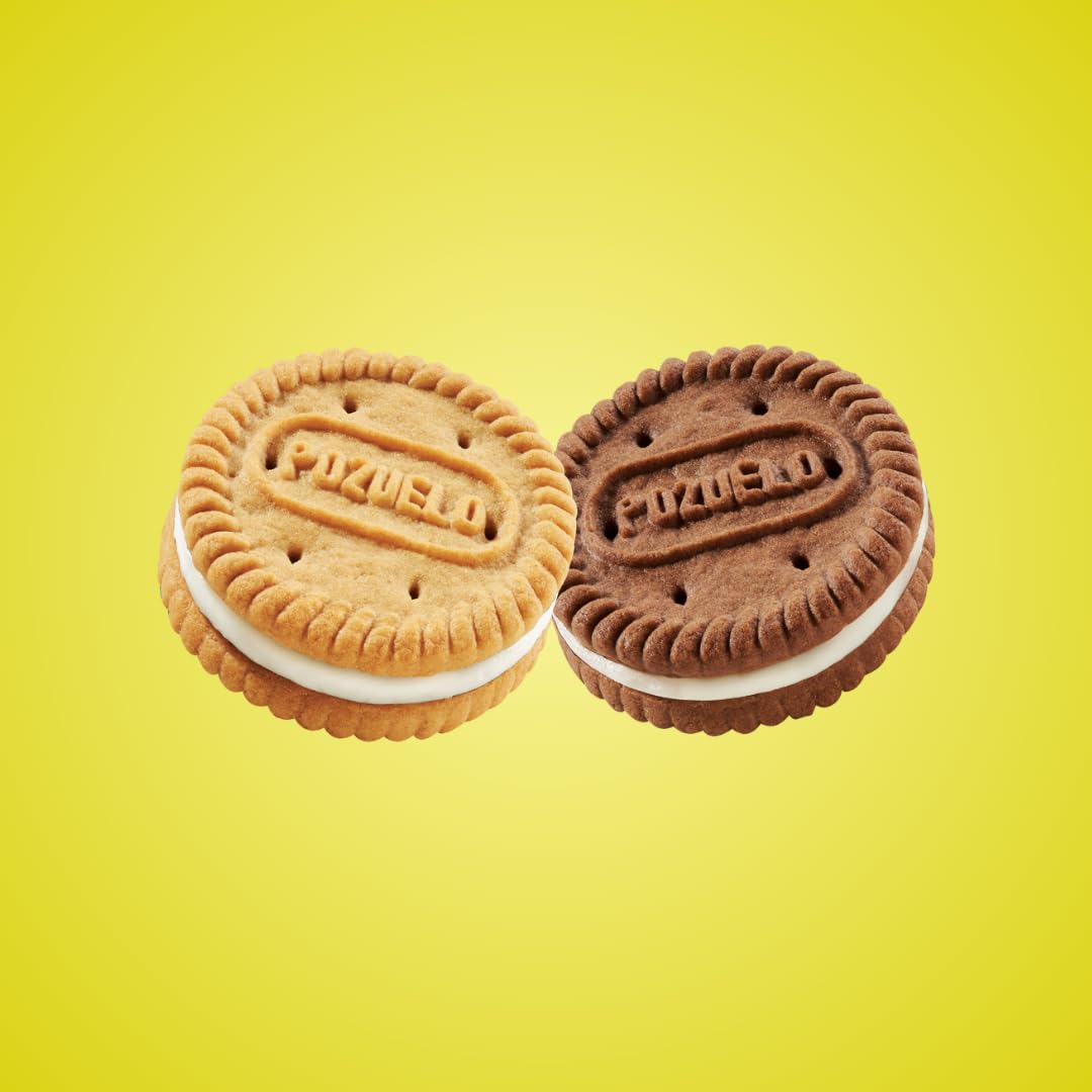 Cremas Pozuelo Mixed Chocolate and Vanilla Sandwich Cookies, 13.3 oz (Pack of 3)