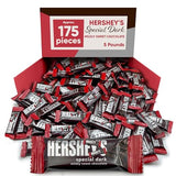 Special Dark Mildly Sweet Chocolate - 5 Pounds Approx 175 Halloween Candy Bulk Individually Wrapped - Dark Chocolate Snack Size Candy Bars - Halloween