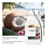 Yankee Candle Paper Car Jar, Coconut Beach (Pack of 6)