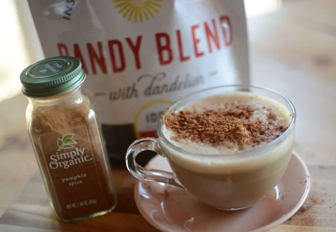Two 50 Cup Bags of Organic Dandy Blend Instant Herbal Beverage with Dandelion - Two 3.53 oz. Bags