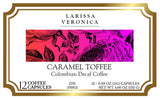 Caramel Toffee Colombian Decaf Coffee (Single Serve K-Cup Pods) (Gourmet, Naturally Flavored, Whole Coffee Beans) (12 pods, ZIN: 576812) - 2 Pack