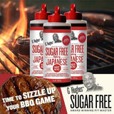 G Hughes Sugar Free Spicy Japanese BBQ Sauce - Gluten Free Hot Japanese Barbecue Sauce, Gourmet Asian Marinade for Fish, Meat, Chicken Wings, Stir Fry