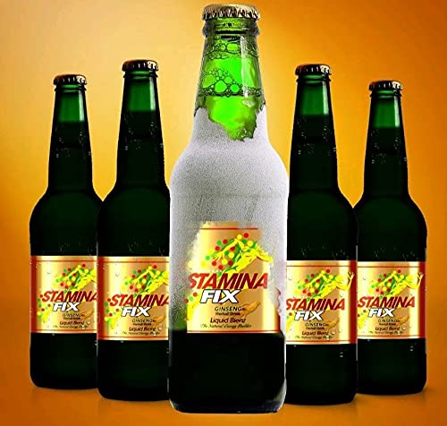 Stamina Fix Herbal Energy Drink with Ginseng - Natural Stamina & Endurance Booster - 12oz Bottle - Clean Energy for Workout, Focus, Daily Boost