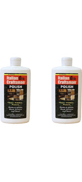 Granite and Marble Polish - Cleans and Protects - Italian Craftsman 16 oz (Two Pack)