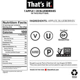 That's it, Apple + Blueberry Fruit Bar, 1.2 Ounce, 12 Pack