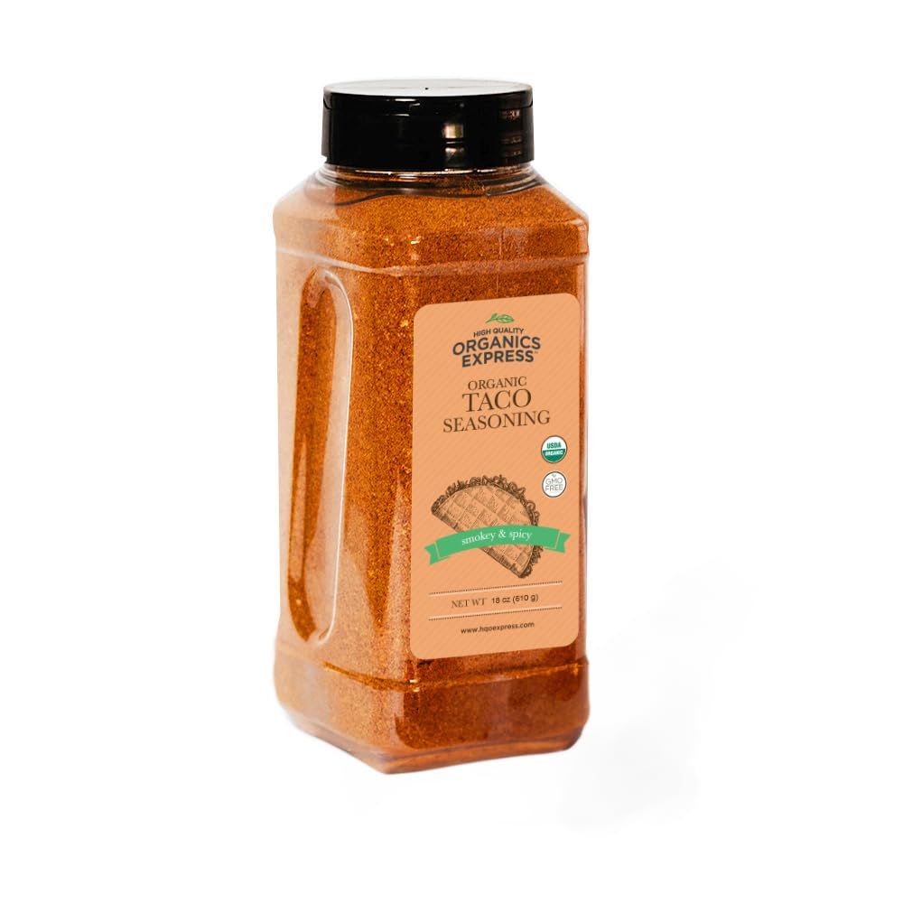 Organic Taco Seasoning - Bold & Authentic Flavor| All-Natural, Gluten-Free & Non-GMO | Perfect for Tacos, Fajitas, Burritos, and Tex-Mex Dishes (18