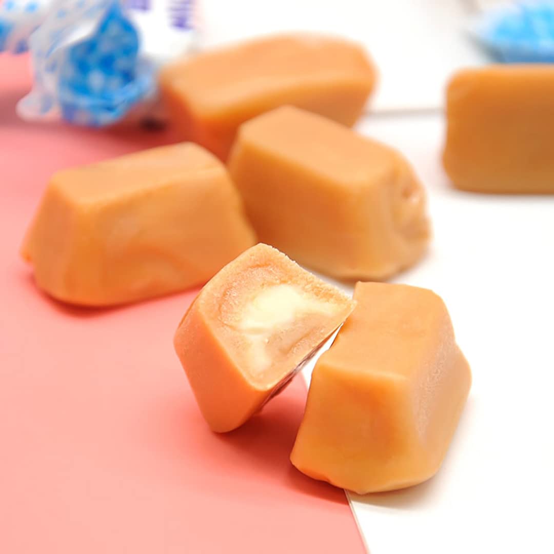 Roshen Milky Splash, Caramel Creamy Toffee with Milk Filling, 5.29oz/150grams Pack of 3
