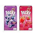 Pocky Crushed Fruits (Pack of Two) - Strawberry Peach Yoghurt Flavour & Blueberry Yoghurt Flavour