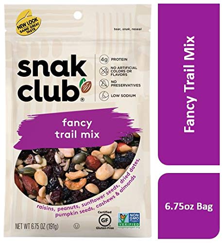 Snak Club Fancy Trail Mix Resealable 6.75 ounce Bag