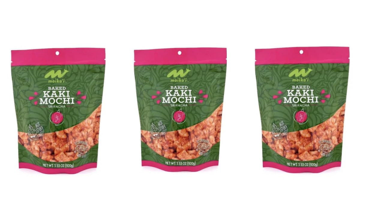 Maika'i Baked Khaki Mochi Siracha (Pack of 3)