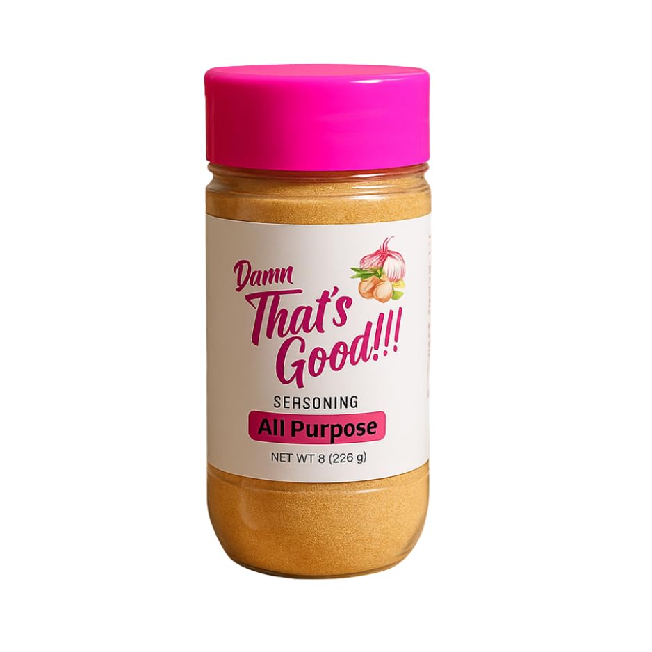 Damn That's Good All Purpose Seasoning, 8 oz, Bold & Savory Flavor Blend for Meat, Veggies & Potatoes | Gluten-Free, Vegan Friendly, No MSG