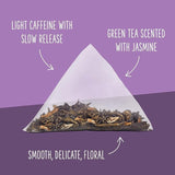 Two Leaves and a Bud Jasmine Green Tea Bags, 100 Count (Pack of 1) Whole Leaf Green Tea in Pyramid Sachet Bags