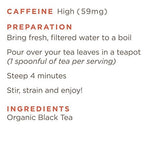 Golden Moon Tea Organic Irish Breakfast Black Tea - Loose Leaf, Non-GMO - Travel Tin (24 Servings)