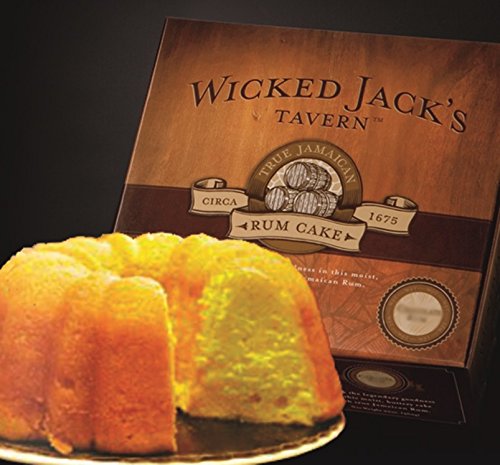Wicked Jack's Tavern Captain's Stash Holiday Gift Box - 20-Ounce Rum Cake & 12-Ounce Gourmet Coffee, Perfect for Thanksgiving, Christmas, or