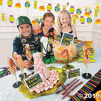 Fun Express Halloween Candy Corn Bulk 32 Individual Packets - Classic Fall Candy Mix Assorted Flavors | 2 Pounds Halloween Treats