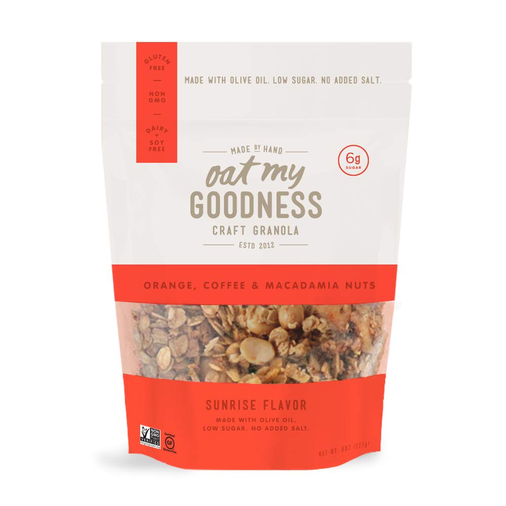 Oat My Goodness Premium Craft Granola, Sunrise, 8 Ounce (Pack of 2) | Gluten Free and Non-GMO