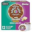 The Original Donut Shop Duos White Chocolate + Vanilla, Keurig Single Serve K-Cup pods, 12 Count