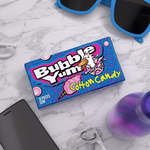 BUBBLE YUM Cotton Candy Bubble Gum