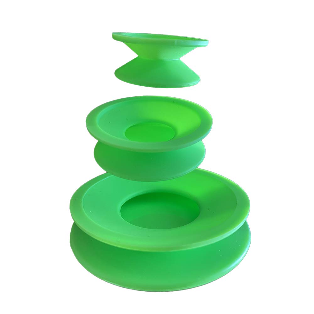 Green Piece® Universal Plug Caps for Cleaning, Storage, Glass and More Silicone Cleaning Caps/Plugs (Green- Pack of 1)