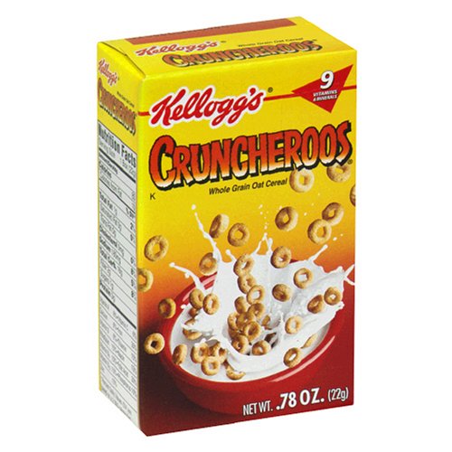Kellogg's Cruncheroos Cereal Individuals, 0.78-Ounce Boxes (Pack of 70)