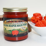 Magic Plant Red Carolina Reaper Pepper Mash, 9 Oz Jar - 1.5M to 2M (SHUs) Hottest Fermented Reaper Mash for Cooking, Maranades, Hot Sauce and More