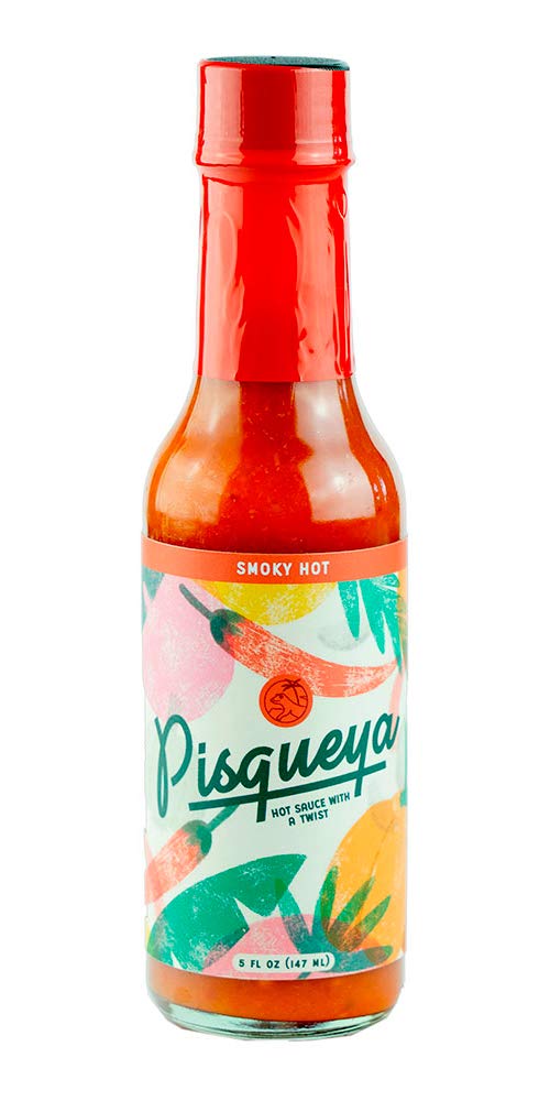 Pisqueya Scotch Bonnet Hot Sauce, Smoky Caribbean Heat, 5 fl oz
