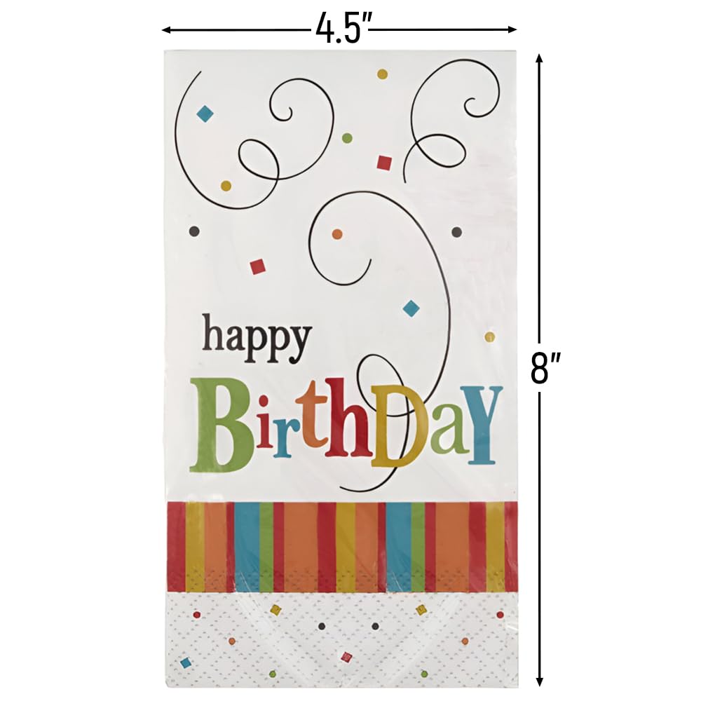 Birthday Confetti Guest Paper Towels | 12.9" x 15.7" | 24 Pcs