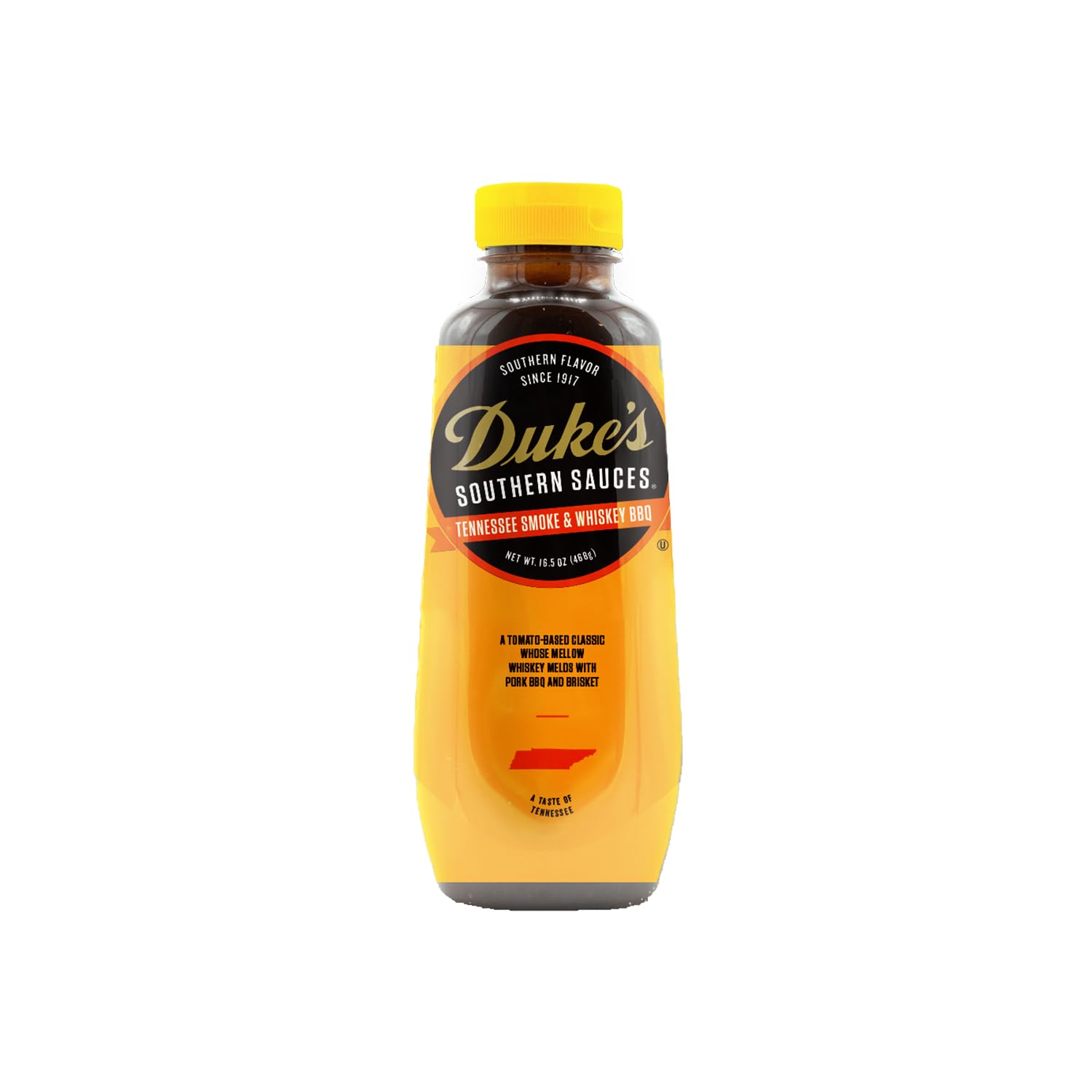 Duke’s Tennessee Smoke & Whiskey BBQ Sauce - Smoky & Bold with Whiskey Notes, 16.5 Ounce (Pack of 1)