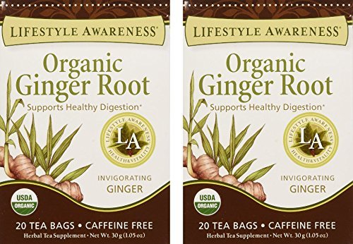 Lifestyle Awareness, Ginger Root Tea, Organic, 20 Count / 2 Pack