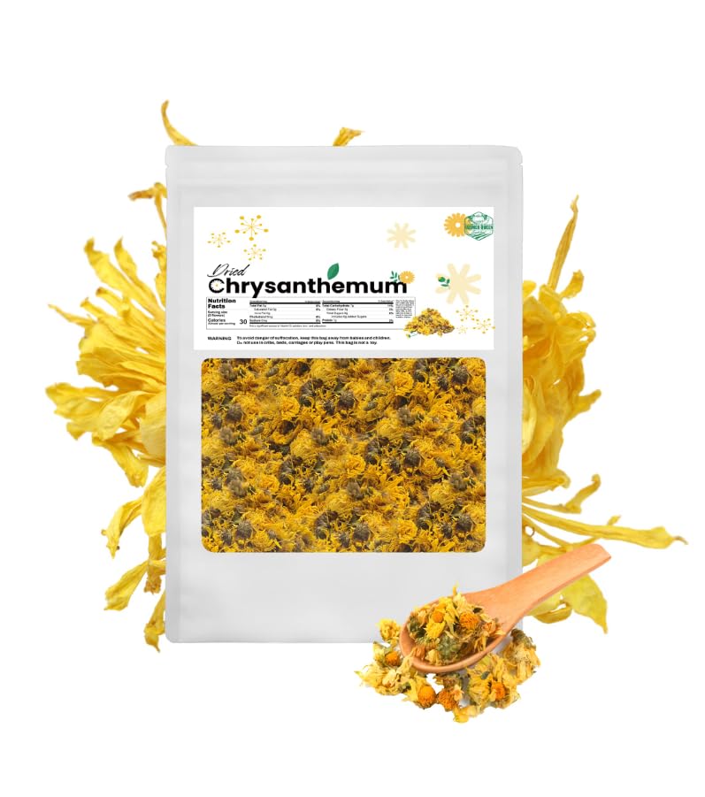 [ 6oz/170g ] Farmer Queen Premium Qualified Dried Golden Chrysanthemum Flower Herbal Tea ??