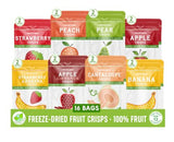 Nature's Turn Freeze-Dried Fruit Crisps - Mega Variety, 16 Bags (0.53oz Each) - Healthy, Gluten-Free, Crispy & Delicious Snack - Ideal for Cereal