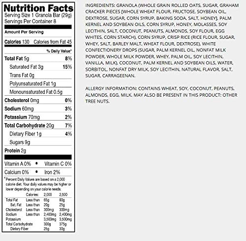 Sunbelt Bakery Coconut Cream Chewy Granola Bars, Coconut, 8 Bars (Pack of 4)
