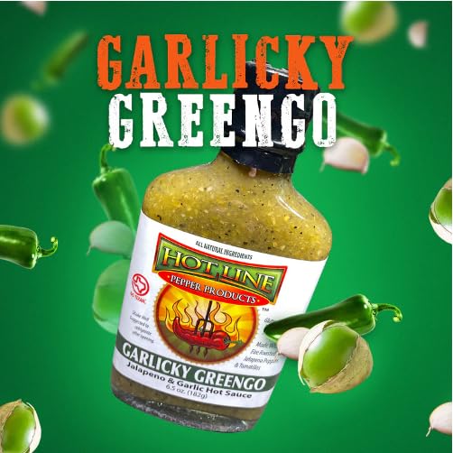 HOT LINE PEPPER PRODUCTS Sauce Garlicky Greengo, 6.5 OZ
