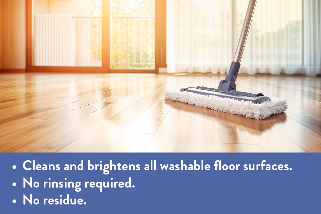 FLO-KEM 5767 - NEUTRA BRITE NEUTRAL pH FLOOR CLEANER FORMULATED TO REMOVE EMBEDDED SOILS FROM LUXURY VINYL TILE AND PLANK FLOORS, 1 GALLON