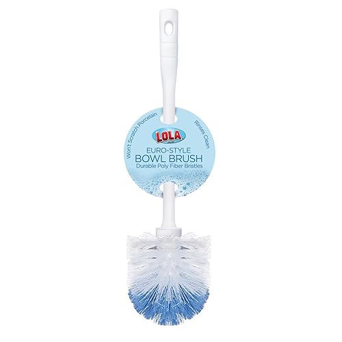 LOLA Classic Toilet Brush, Durable Fiber Stiff Bristles, Compact Size, Non-Scratch, Long-Lasting - 1 Pack