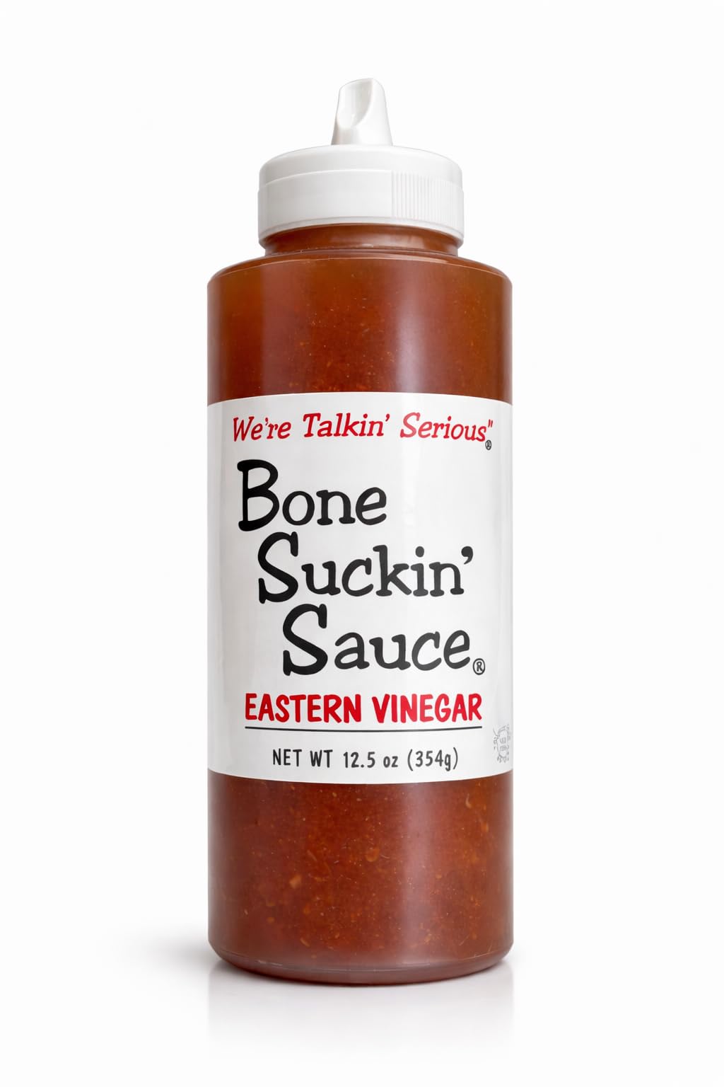 Bone Suckin’ Sauce Eastern Vinegar BBQ Sauce, Squeeze Bottle, Authentic Carolina Flavor, Zesty, Vinegar-Based Flavor, For Chicken, Pork, Beef